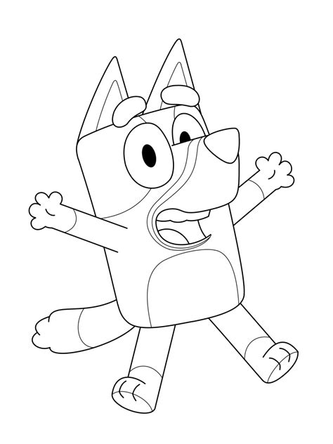 Full page printable bluey colouring pages - Bluey Coloring Pages: The Heeler family coloring sheets. Printable and free (20) coloring sheets. Heelers (Bluey, Bingo), Bluey Family, Bandit and Chili thinking about the kids, Bluey and Bingo. 
